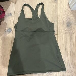 Army Green Size 8 Lululemon Tank top.
